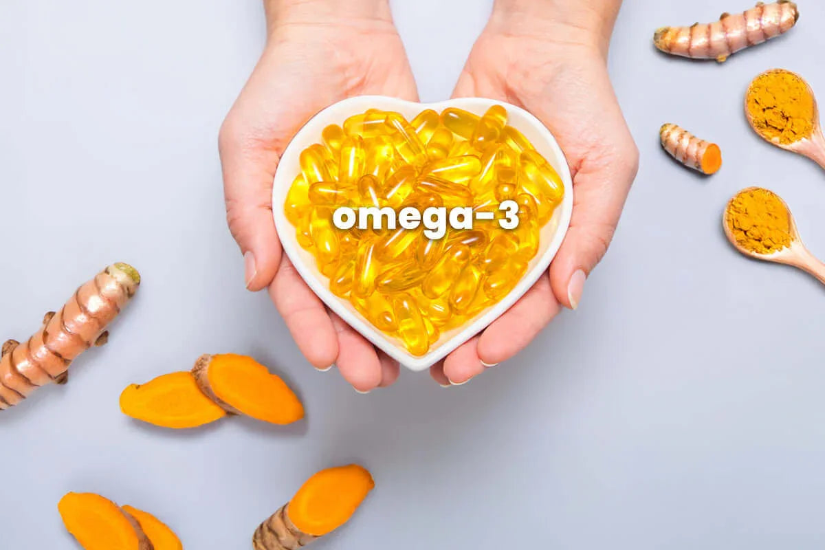 Turmeric and Omega-3 working together for enhanced inflammation relief
